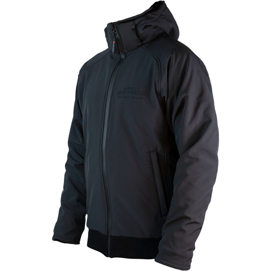 MOTORRAD SOFTSHELLJACKE MIT 2 IN 1 FREIZEIT MIT PROTEKTOREN IN SCHWARZ