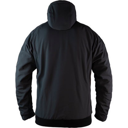 MOTORRAD SOFTSHELLJACKE MIT 2 IN 1 FREIZEIT MIT PROTEKTOREN IN SCHWARZ