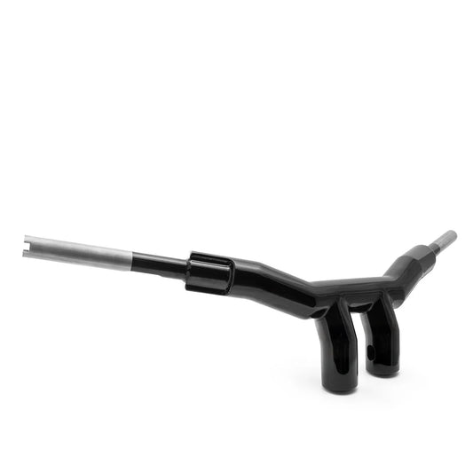 BACK SAVER RAKED T-BAR 2" MEGA LENKER HANDLEBARS FÜR SOFTAIL, DYNA & SPORTSTER