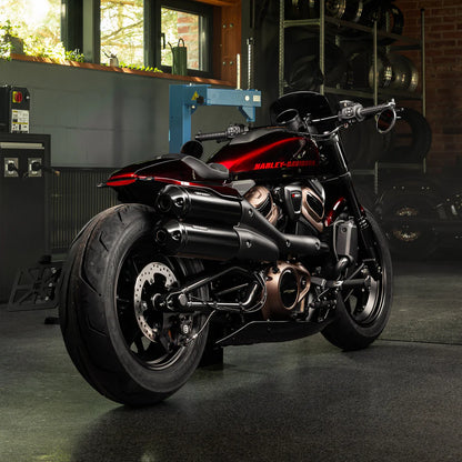 1 1/4" DRAG BAR HANDLEBARS FOR HARLEY SPORTSTER S &amp; NIGHTSTER – PREWIRED OPTIONAL