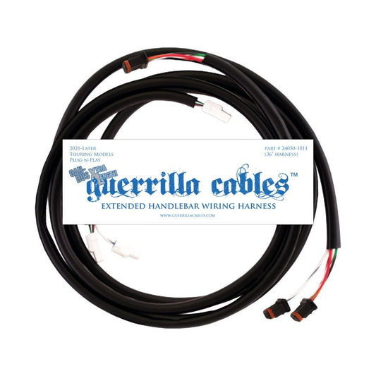 Guerrilla Cables Kompletter Lenker-Kabelbaum 36" für Harley-Davidson