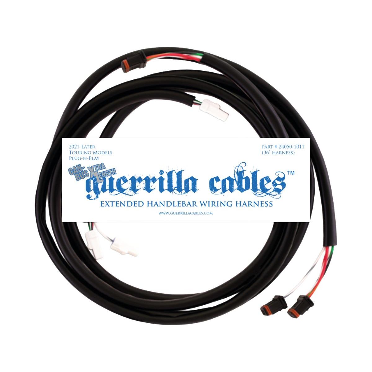 Guerrilla Cables Kompletter Lenker-Kabelbaum 39" für Harley-Davidson