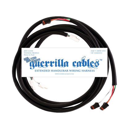 Guerrilla Cables Kompletter Lenker-Kabelbaum 39" für Harley-Davidson