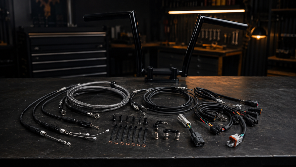 Neu im Shop: Jail-Bar-Kabelkits für viele Harley Modelle