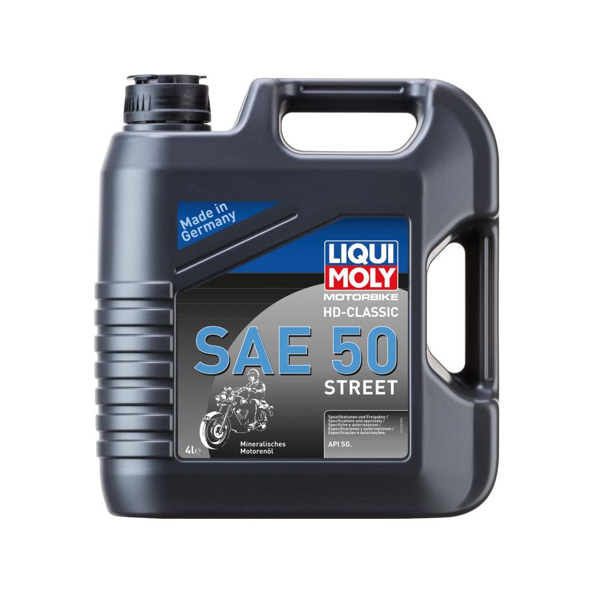 LIQUI MOLY 4-Liter-Originalgebinde – MOTORÖL MOTORBIKE HD-CLASSIC STREET SAE 50 1 L / 4 L FÜR KLASSISCHE HARLEY-DAVIDSON