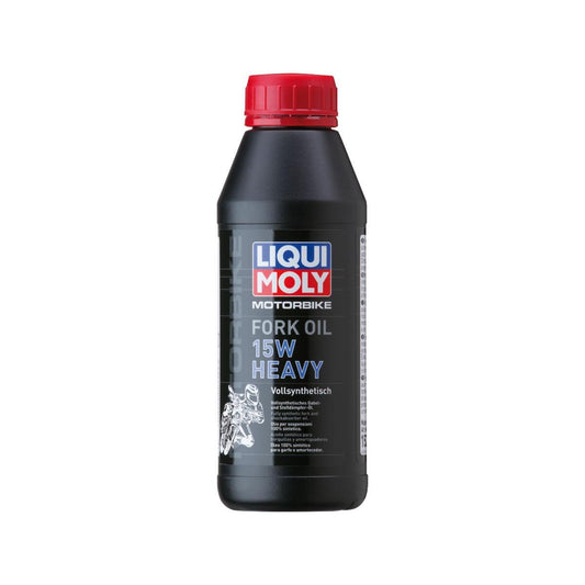 LIQUI MOLY 1-Liter-Originalgebinde – GABELÖL MOTORBIKE FORK OIL 15W HEAVY 1 L