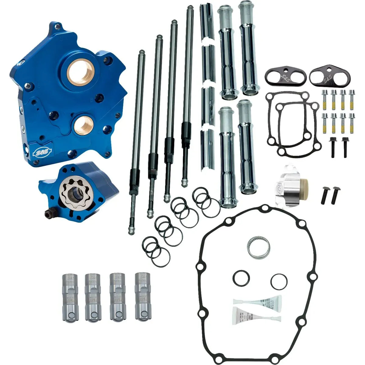 CAM-CHEST-KIT OHNE NOCKENWELLE CHROM M8 TWIN-COOLED – S&S CYCLE