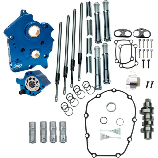 CAM-CHEST-KOMPLETTKIT 475C M8 ÖLGEKÜHLT – S&S CYCLE – Chrom