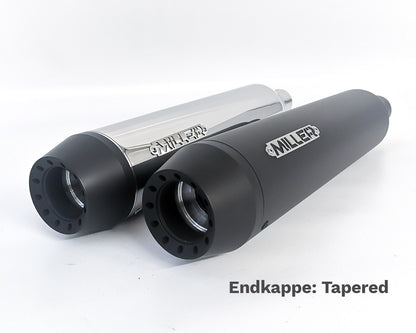 Miller Endkappe Tapered schwarz matt