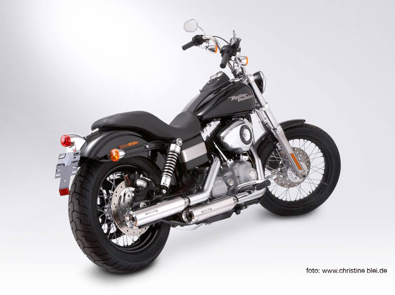 Miller Nebraska SGC Slip-On Auspuff für Harley-Davidson Super Glide Custom