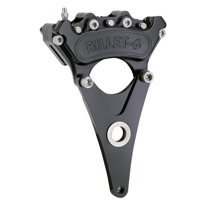Mini-6-Bremssattel hinten, 10 Zoll für Harley-Davidson BIG TWIN 4-GANG – Schwarz