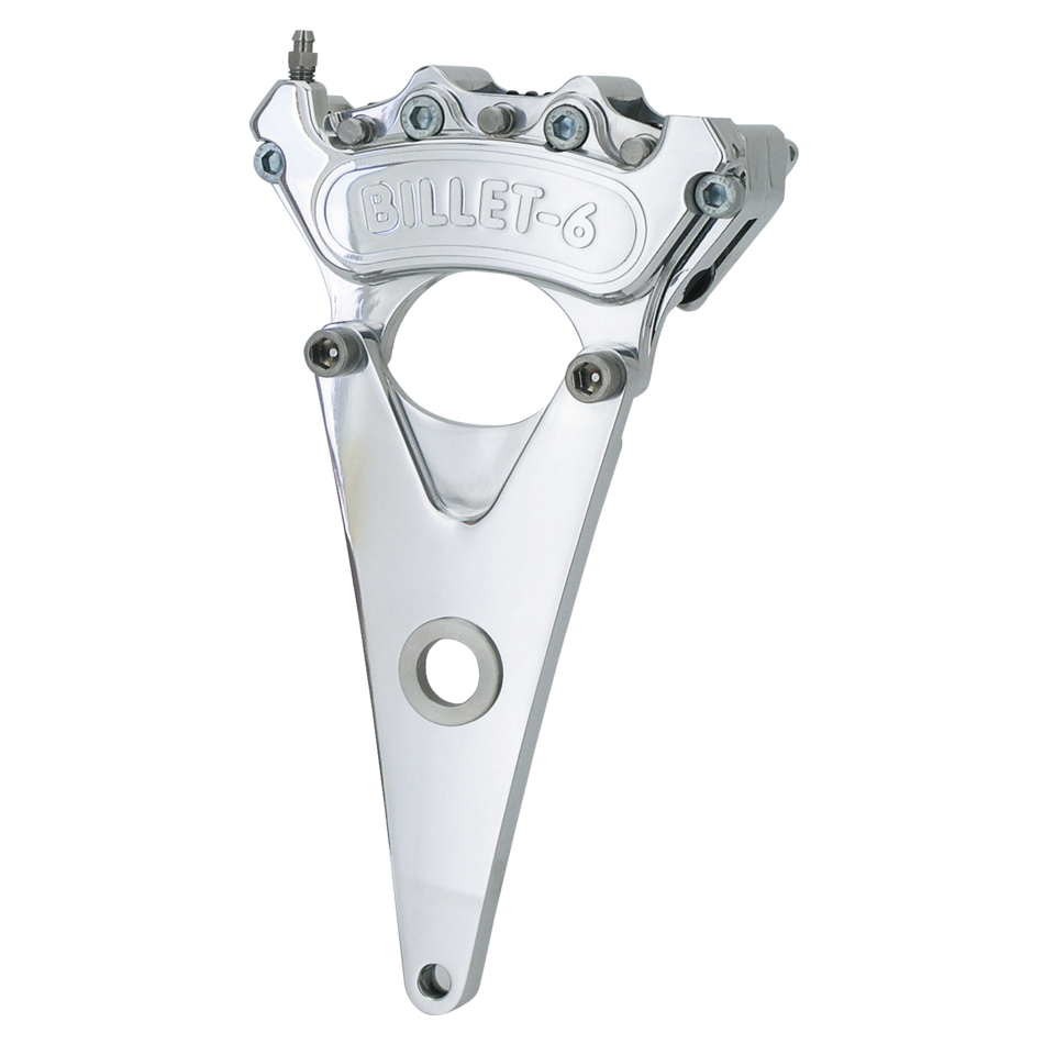 Mini-6-Bremssattel hinten, 11,5 Zoll für Harley-Davidson BIG TWIN 4-GANG – Poliert