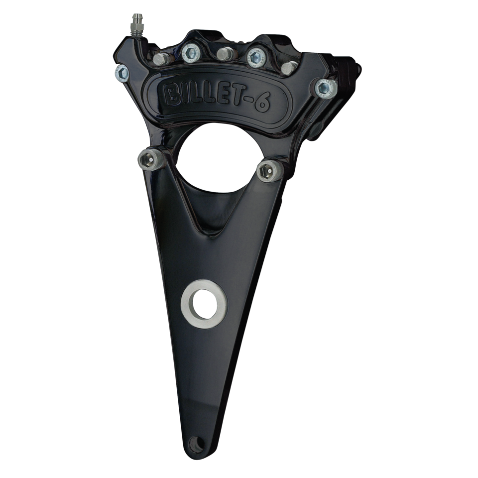 Mini-6-Bremssattel hinten, 11,5 Zoll für Harley-Davidson BIG TWIN 4-GANG – Schwarz