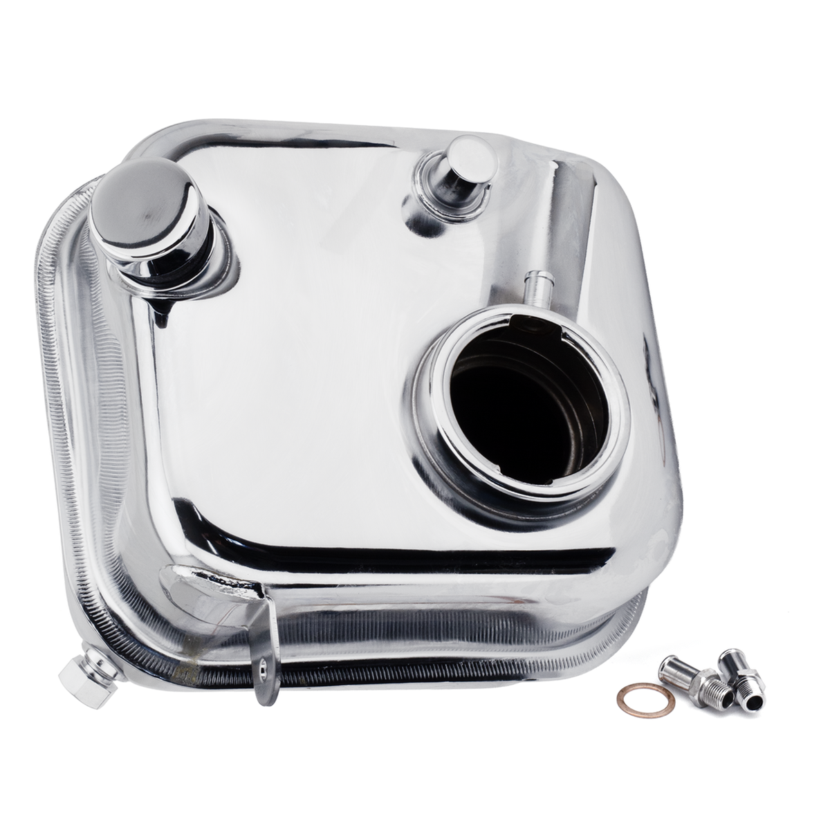 Öltank mit Seiteneinfüllung für Harley-Davidson BIG TWIN 4-GANG – 1965–1980 Chrom