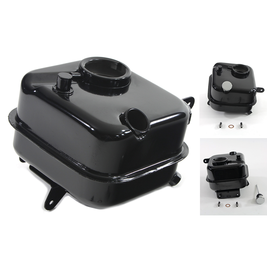 Öltank mit Seiteneinfüllung für Harley-Davidson BIG TWIN 4-GANG – 1965–1980 Schwarz