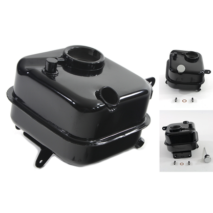Öltank mit Seiteneinfüllung für Harley-Davidson BIG TWIN 4-GANG – 1965–1980 Schwarz
