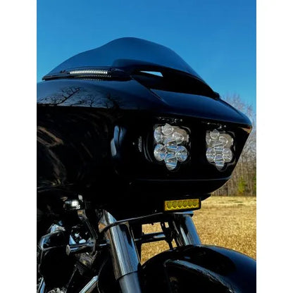 Shark Demon 2 Performance LED-Scheinwerfer-Kit Schwarz ECE für Harley-Davidson Road Glide – Custom Dynamics – Bild 1