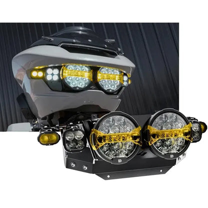 Full Deck LED-Scheinwerfer-Kit Schwarz für Harley-Davidson Road Glide (2024–2025) – Denali – Bild 1