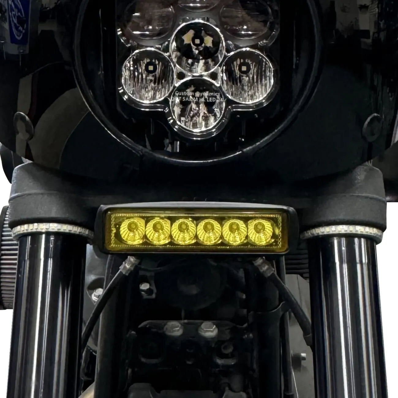 LED-Lichtleisten-Montagehalter Schwarz für Harley-Davidson Low Rider S (2020–2026) – Custom Dynamics – Bild 2