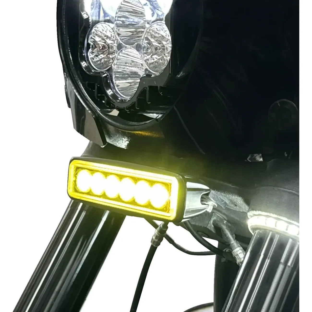 LED-Lichtleisten-Montagehalter Schwarz für Harley-Davidson Low Rider S (2020–2026) – Custom Dynamics – Bild 3