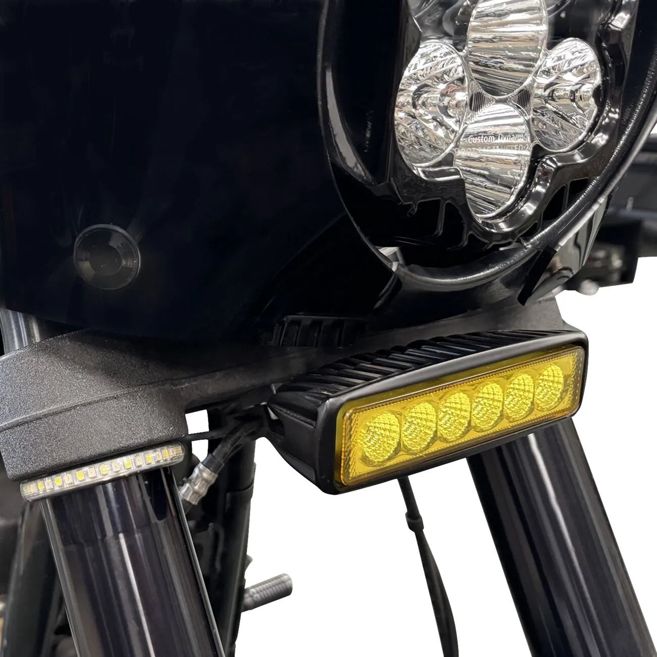 LED-Lichtleisten-Montagehalter Schwarz für Harley-Davidson Low Rider S (2020–2026) – Custom Dynamics – Bild 4