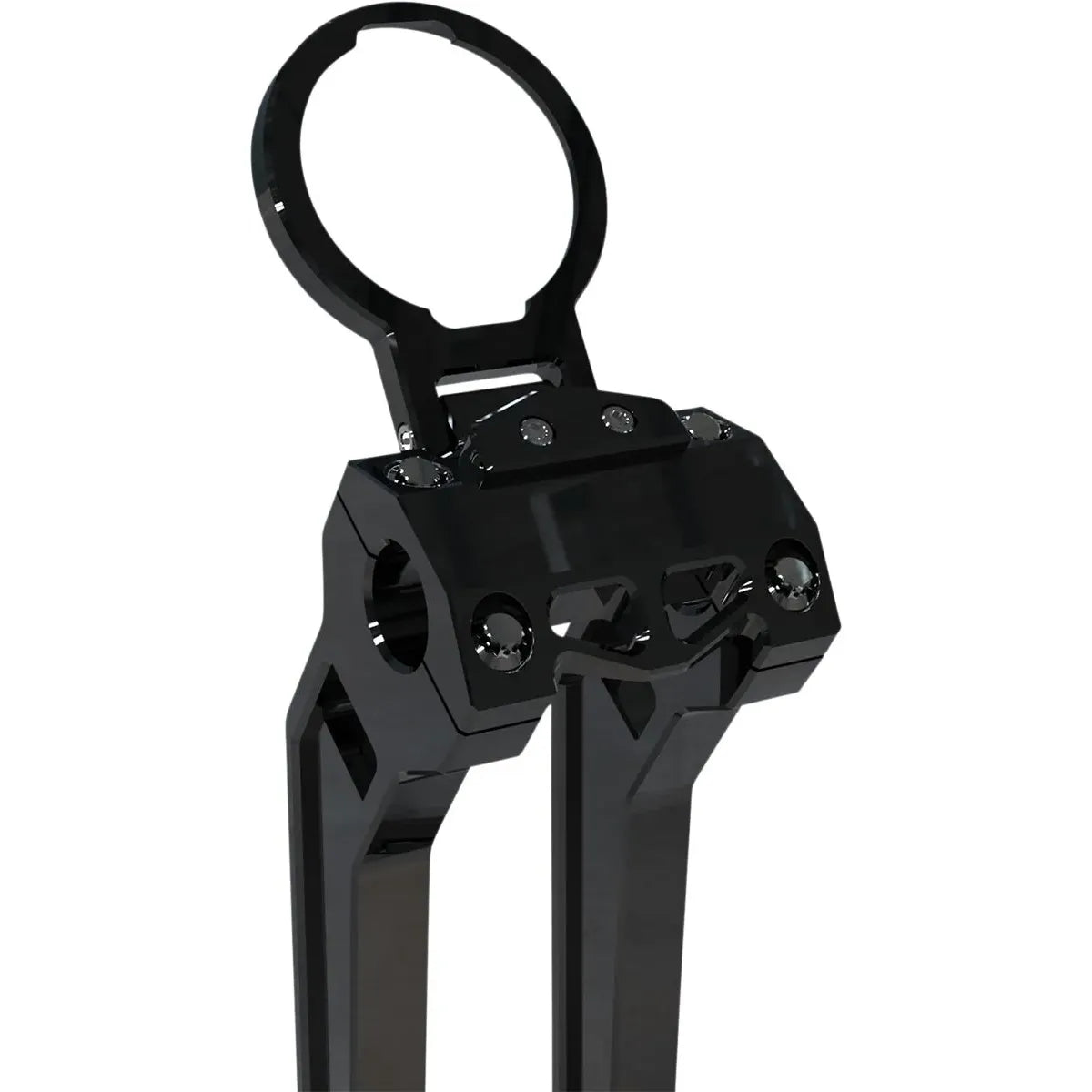 Instrumentenhalter Einzelanzeige Schwarz für Harley-Davidson Dyna Performance-Riser – LA Choppers – Bild 2