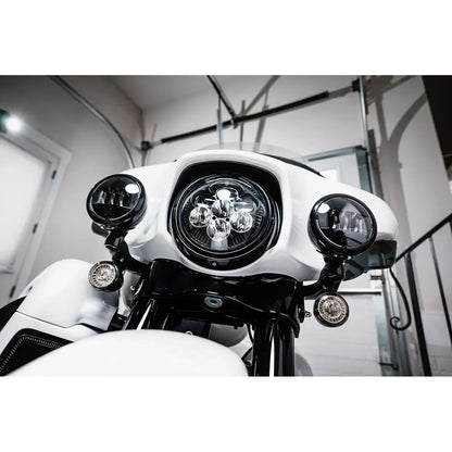 ProBeam LED-Zusatzscheinwerfer 4,5 Zoll Schwarz ECE für Harley-Davidson Touring und Road King – Custom Dynamics – Bild 3