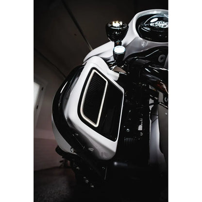 ProBeam LED-Zusatzscheinwerfer 4,5 Zoll Schwarz ECE für Harley-Davidson Touring und Road King – Custom Dynamics – Bild 4