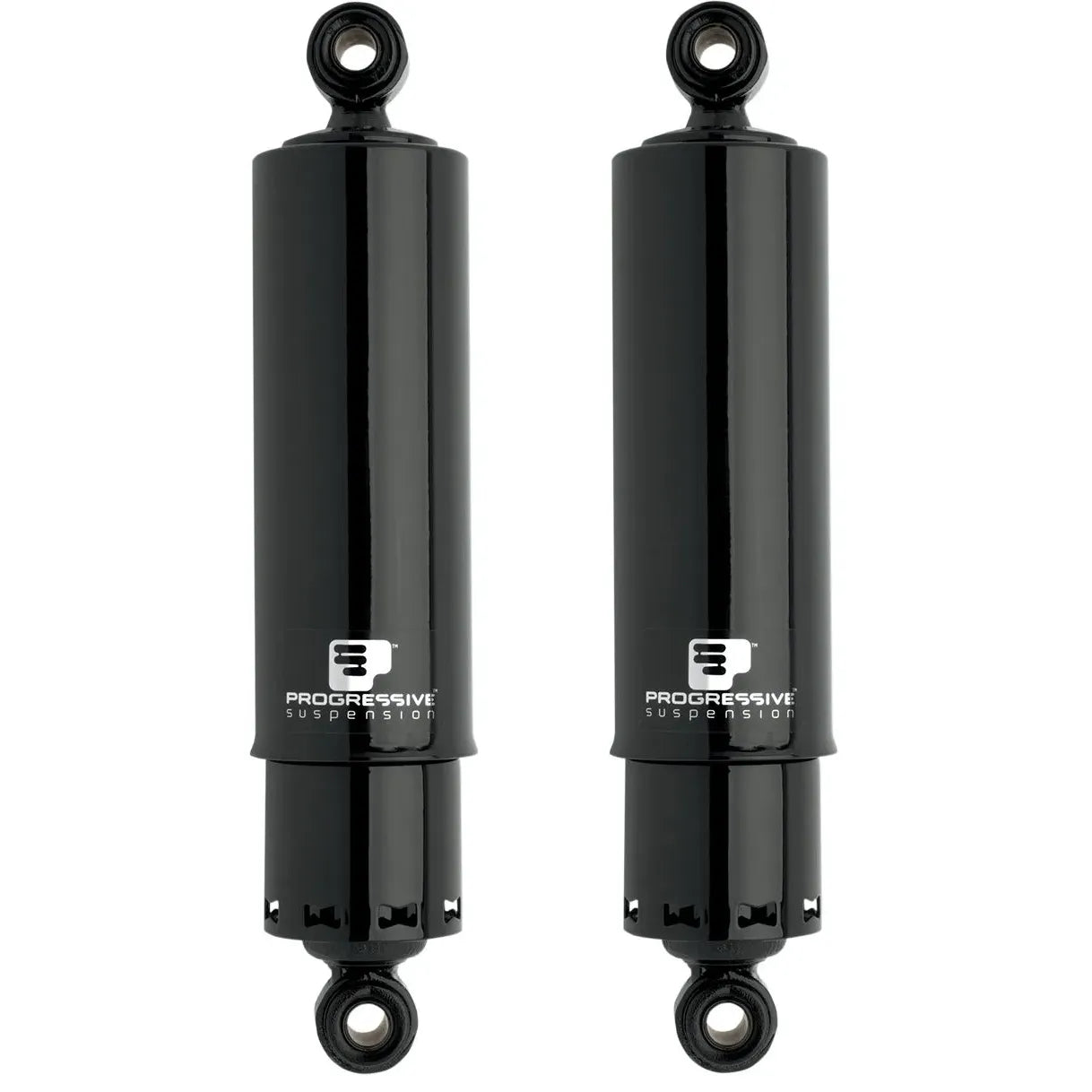 Progressive Suspension 412 Series Heavy-Duty-Stoßdämpfer 12 zoll schwarz mit Abdeckungen für Harley-Davidson DYNA