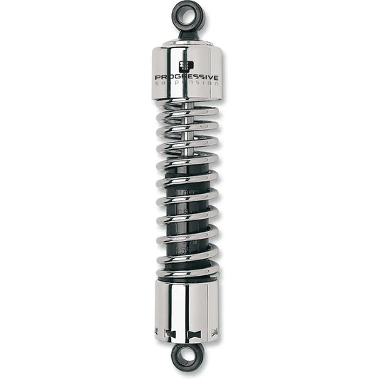 Progressive Suspension 412 Series Stoßdämpfer 13 zoll schwarz / verchromt für Harley-Davidson SPORTSTER – Ansicht 1