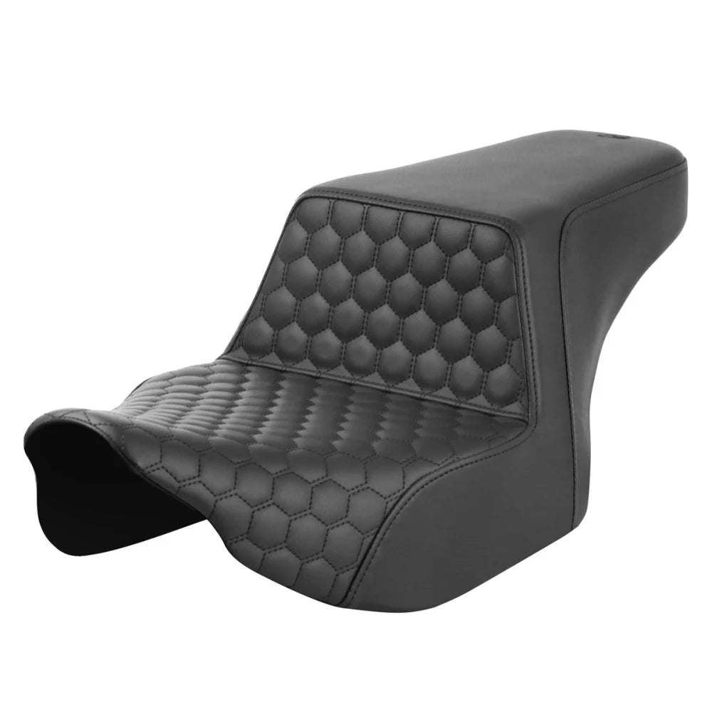 SADDLEMEN STEP-UP SITZBANK HONEYCOMB WABEN ERWEITERTE REICHWEITE FÜR TOURING (23-25) CVO (Kopie)