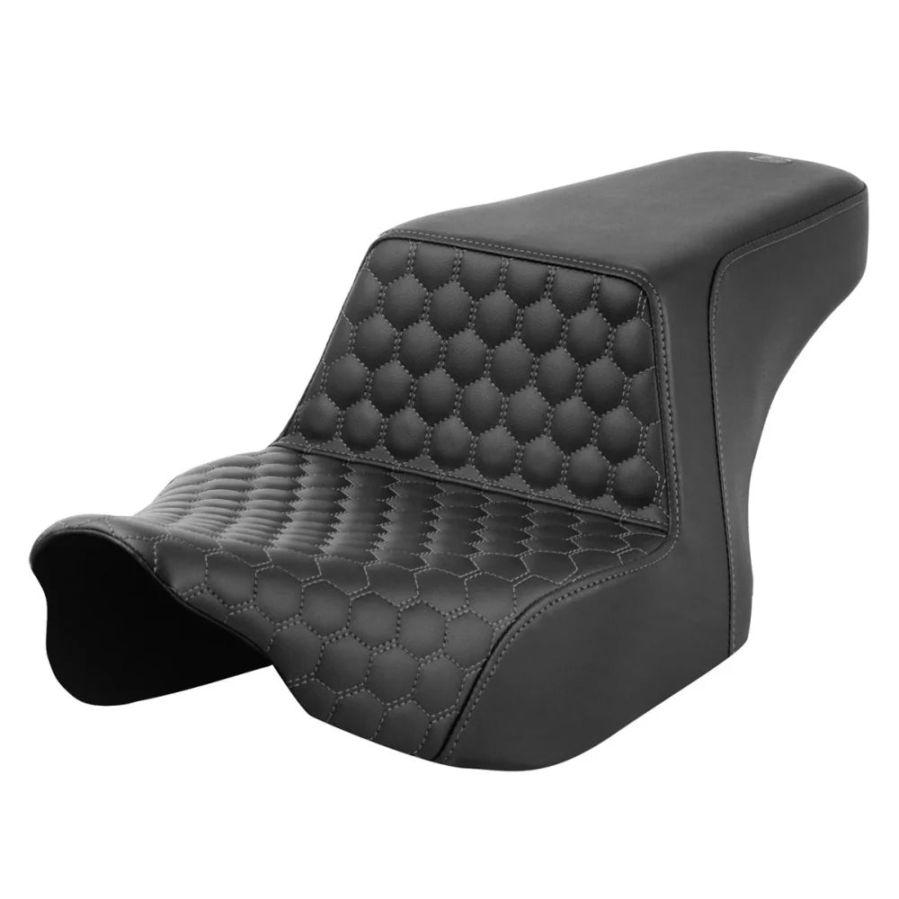SADDLEMEN STEP-UP SITZBANK HONEYCOMB WABEN ERWEITERTE REICHWEITE FÜR TOURING (23-25) CVO (Kopie)