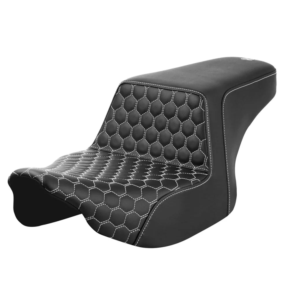 SADDLEMEN STEP-UP SITZBANK HONEYCOMB WABEN ERWEITERTE REICHWEITE FÜR TOURING (23-25) CVO (Kopie)