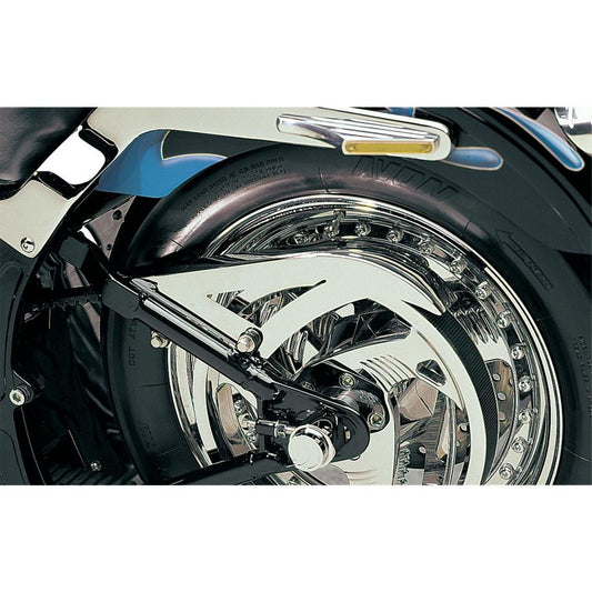 Shorty-Riemenabdeckung Chrom für Softail 1986–1999