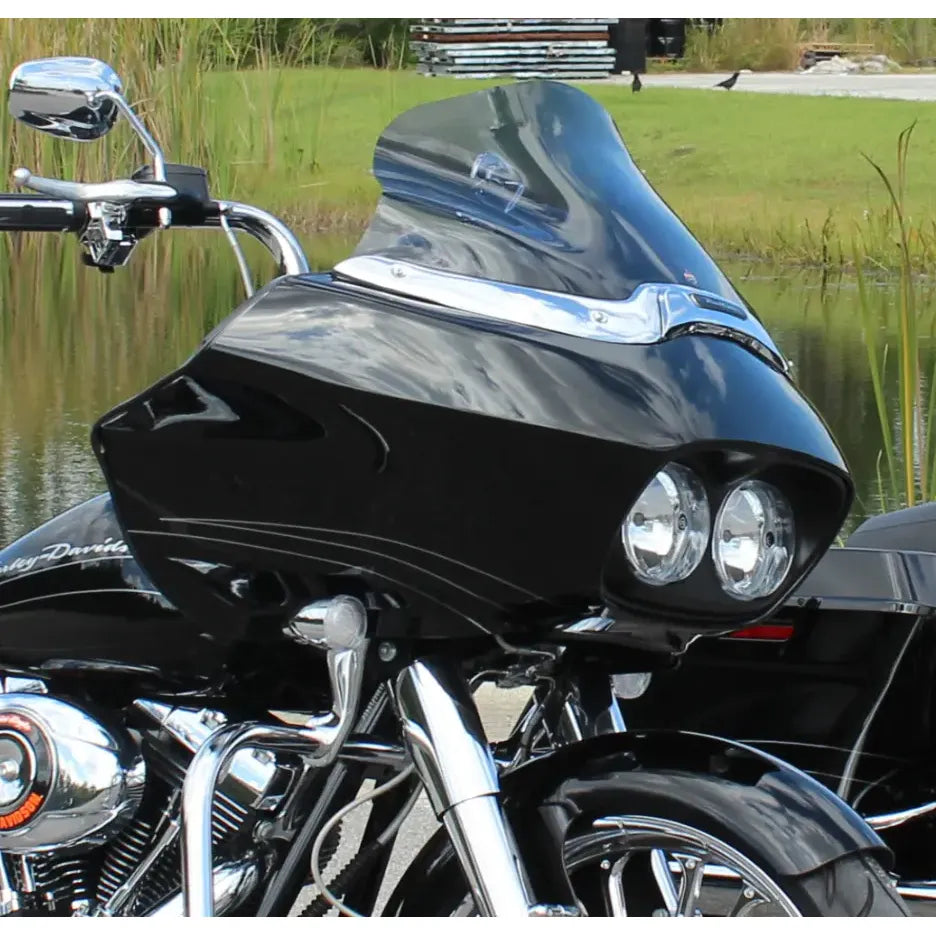 SPORT FLARE WINDSCHILD 12 ZOLL DARK SMOKE – ROAD GLIDE (1998–2013) – MIT ABE – PRODUKTFOTO