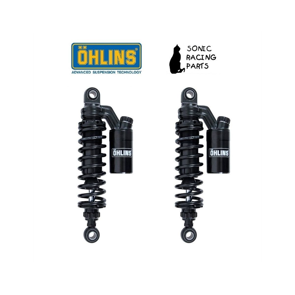 Öhlins STX36 Pro Blackline Stoßdämpfer 11,65 Zoll für Harley-Davidson Sportster