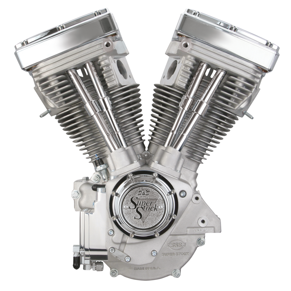 S&S V80 Evolution-Austauschmotor mit 1340 cm³ in Alu-Finish für Harley-Davidson FXR