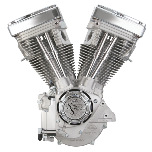 S&S V80 Evolution-Austauschmotor mit 1340 cm³ in Alu-Finish für Harley-Davidson FXR
