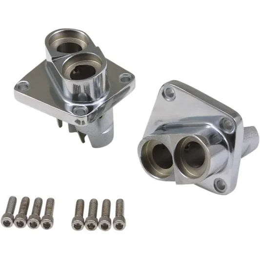 Verchromtes Stößelblock-Paar für Harley-Davidson SHOVELHEAD – Chrom